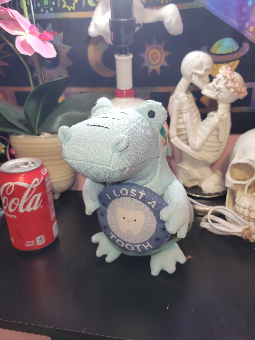 Plush Light Blue Tooth Fairy Alligator - I Lost a Tooth